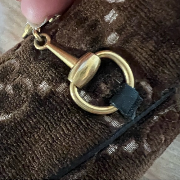 Gucci Princetown Brown Velvet Fur Slip On Flats Size 8.5 - Picture 15 of 17